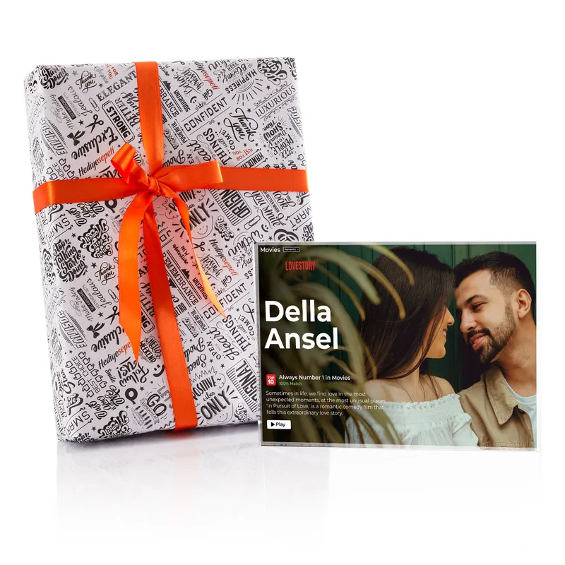 Personalised Movie Love Story Acrylic Frame