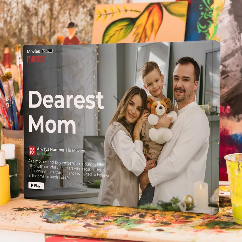 Personalised Movie Poster Canvas for Mum 16x24