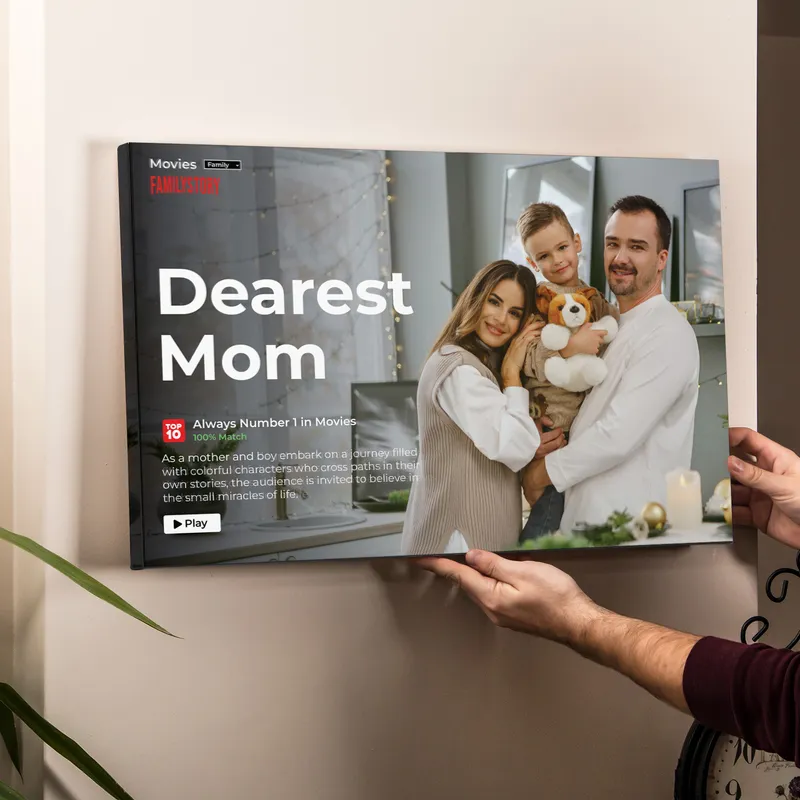 Personalised Movie Poster Canvas for Mum 16x24