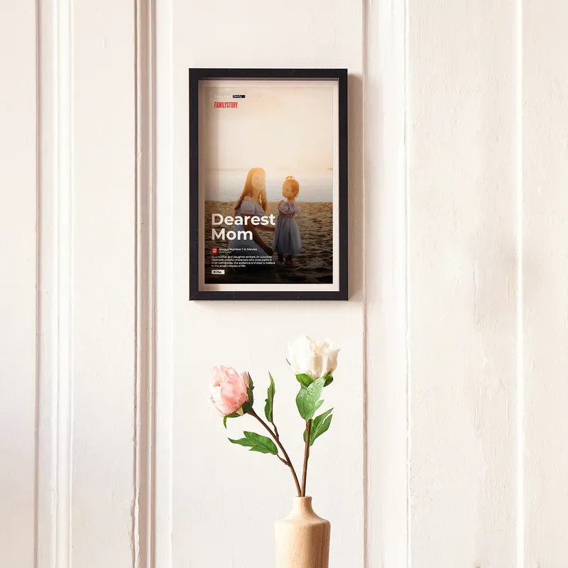 Personalized Movie Poster Frame for Mom's Special Day 8x12