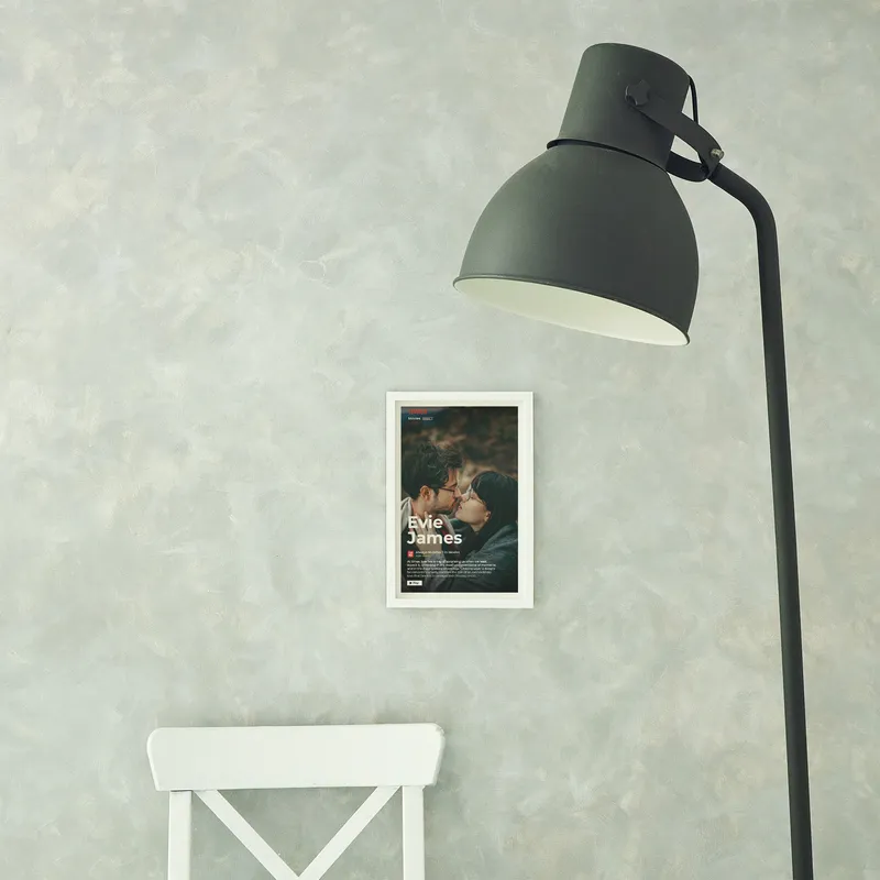 Personalized Movie Themed Photo Frame for Romantic Keepsake