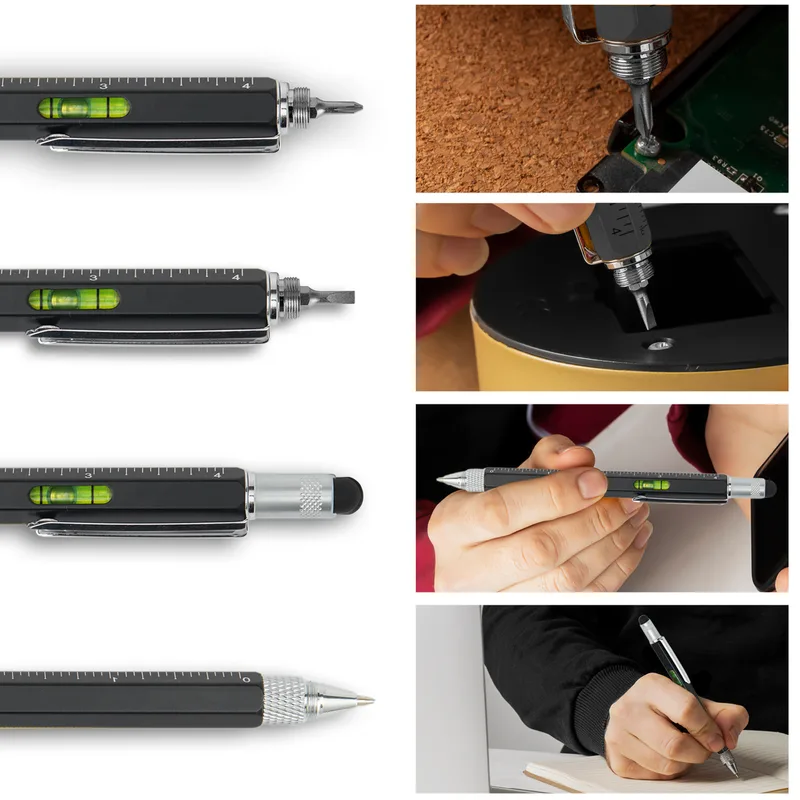 Personalized Multifunction Pen with Ruler, Spirit Level, Screwdriver