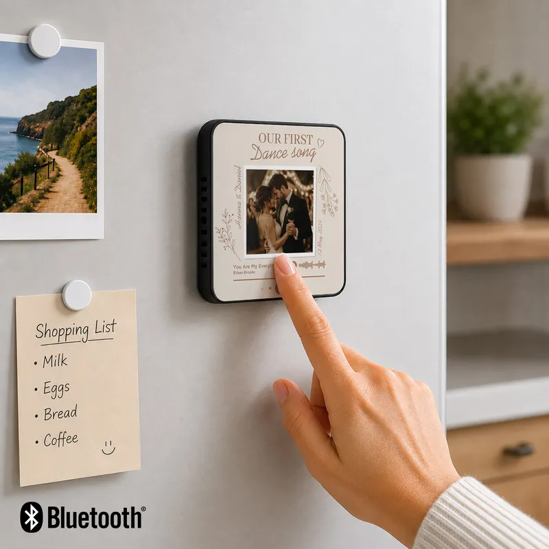 Personalized Music Player Magnet with Bluetooth and Voice