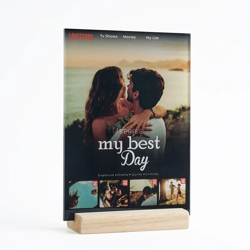 Personalized My Best Day LoveStory Acrylic Plaque