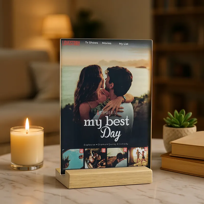 Personalized My Best Day LoveStory Acrylic Plaque