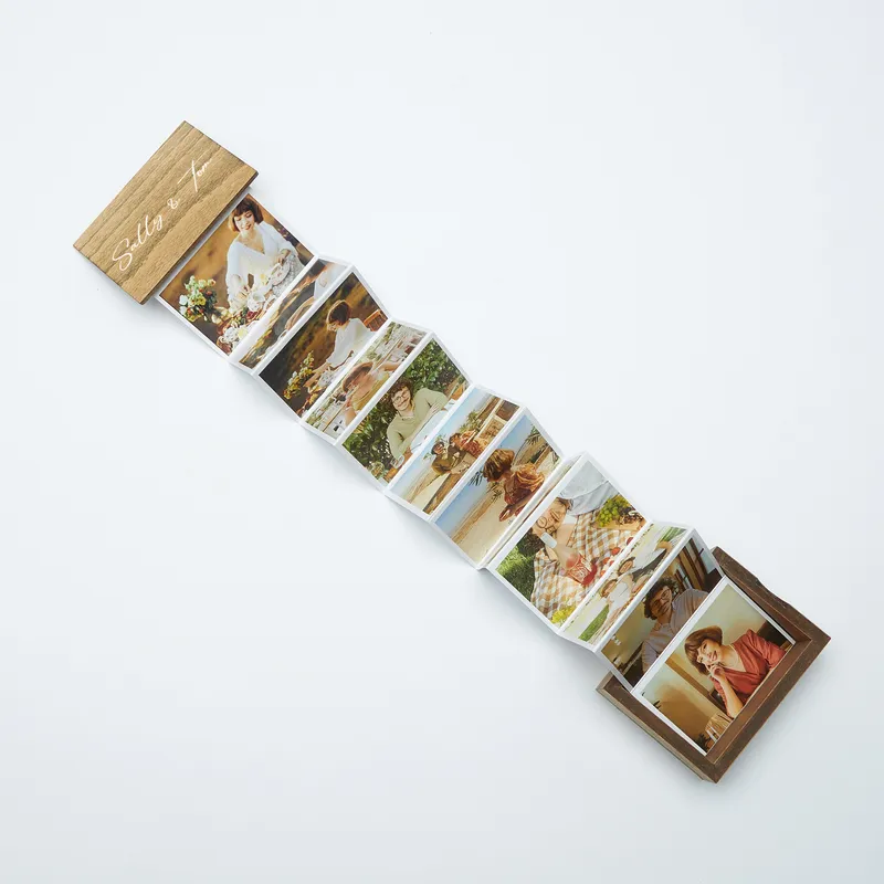 Personalised Accordion Photo Box with 14 Pictures
