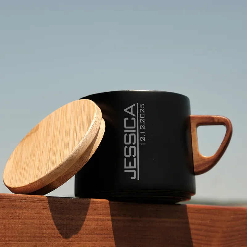 Personalized Name and Date 8.5 oz Thermos Mug