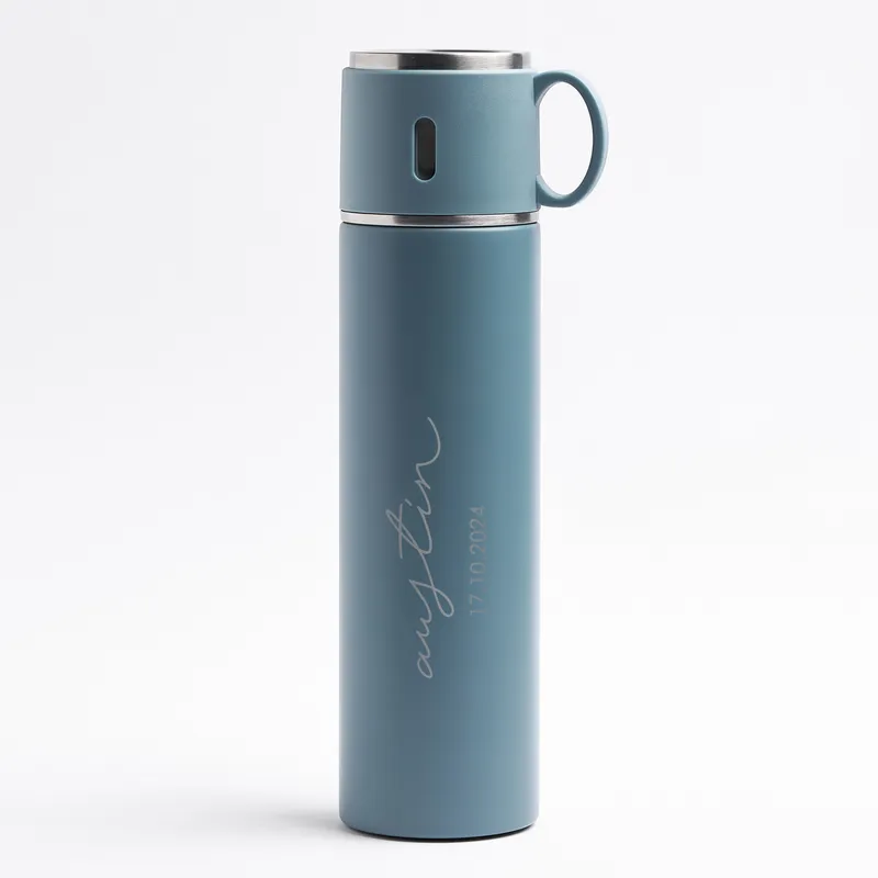 Personalized Name and Date Coffee Thermos Mug