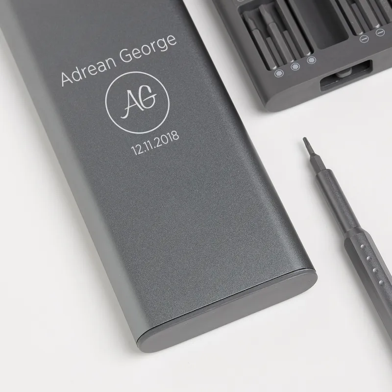 Personalized Name and Date Engraved Screwdriver Set