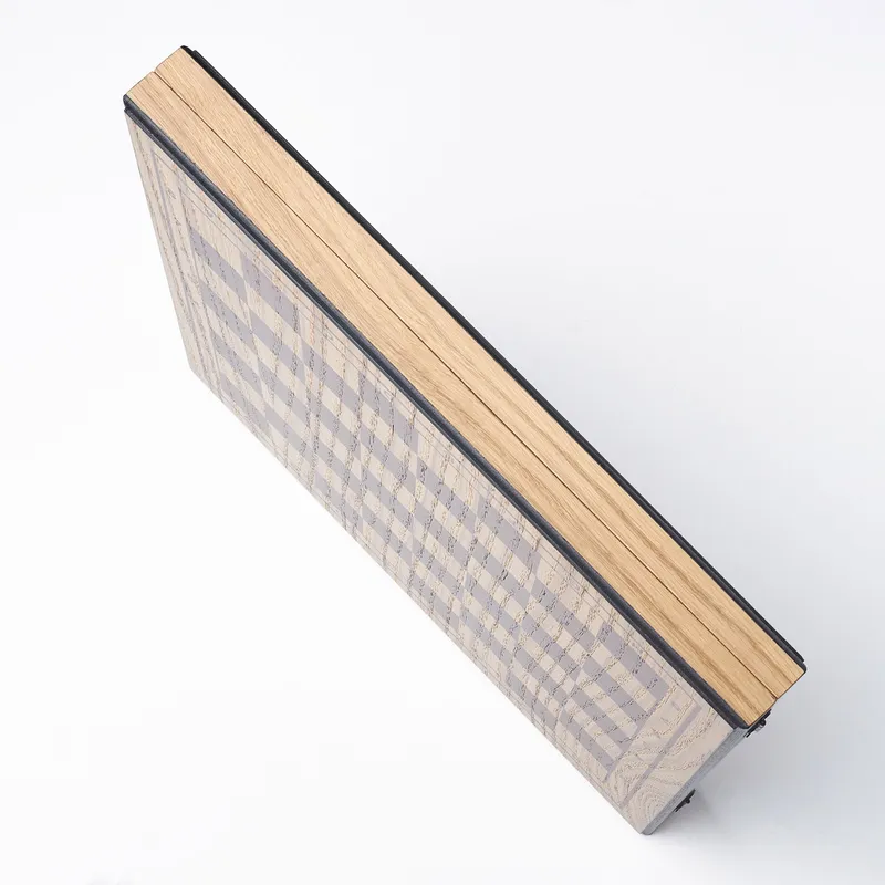 Personalized Name and Date Premium Oak Chess Set