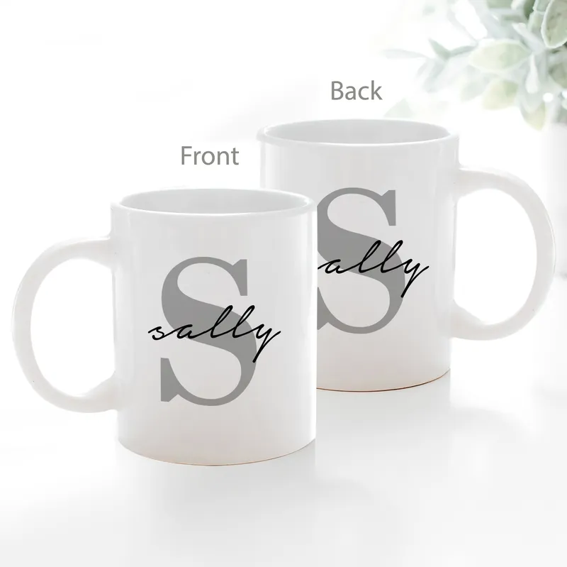 Personalised Monogram Coffee Mug for Everyday Occasions