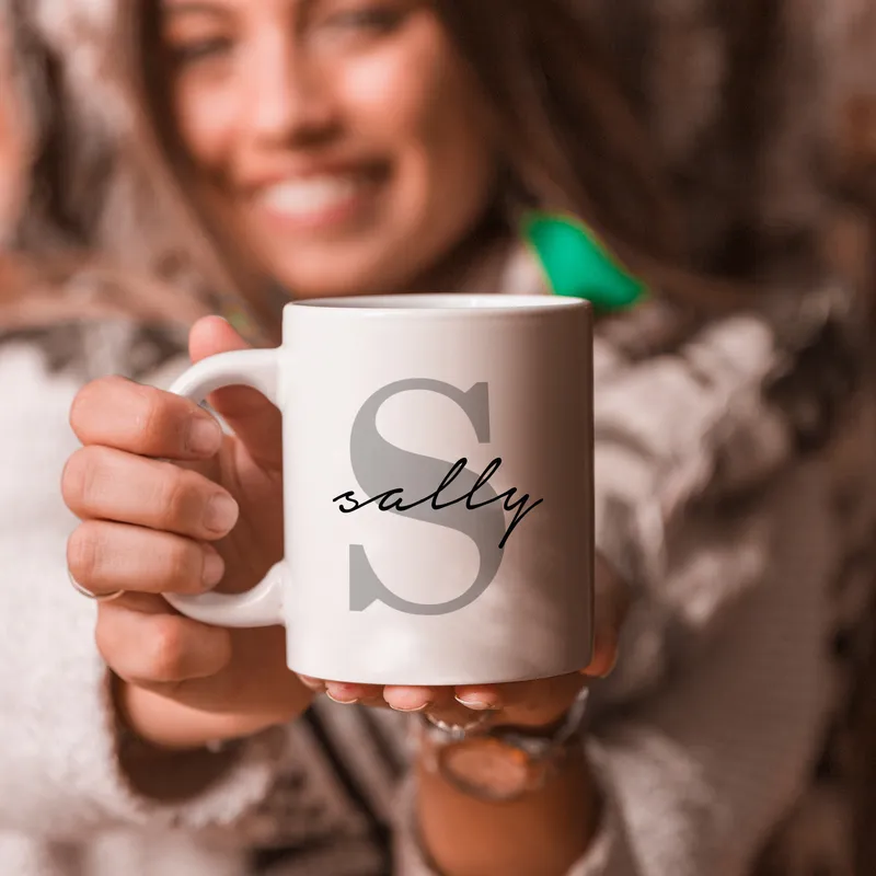 Personalised Monogram Coffee Mug for Everyday Occasions
