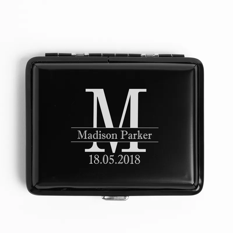 Personalized Name and Monogram Designed Cigarette Case