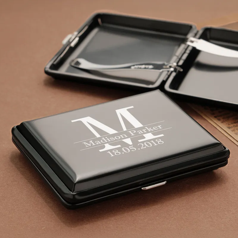 Personalized Name and Monogram Designed Cigarette Case