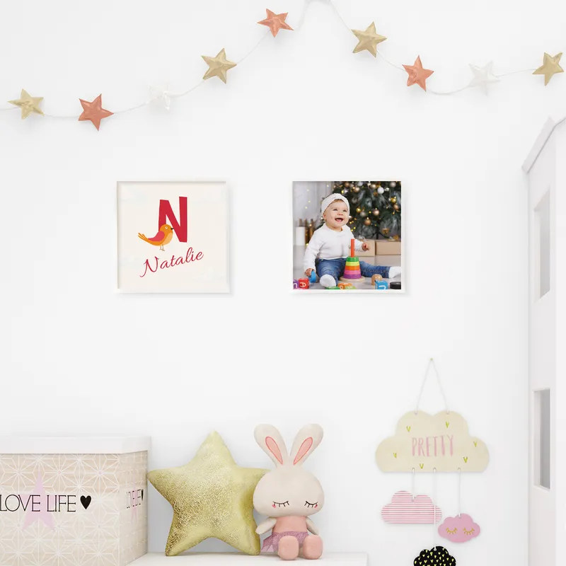 Personalized Name and Photo Customizable Baby Room Frame