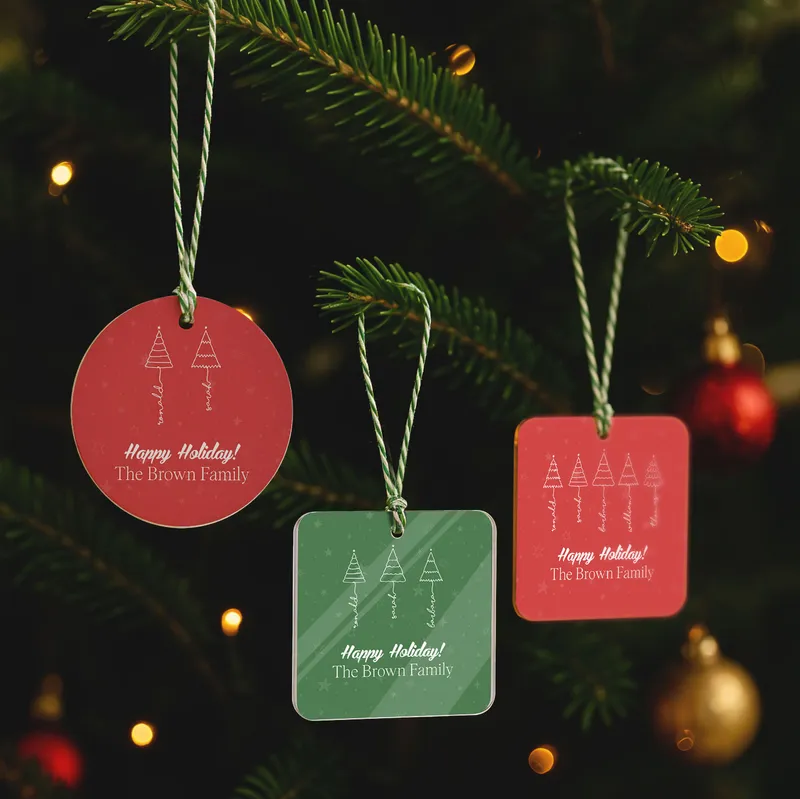 Personalized Name Christmas Tree Ornament