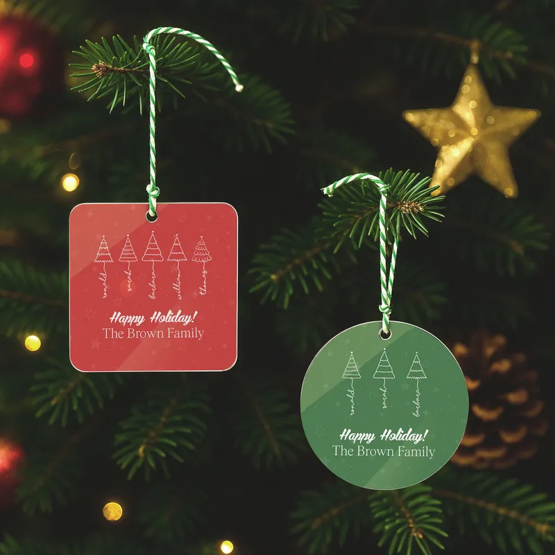 Personalized Name Christmas Tree Ornament