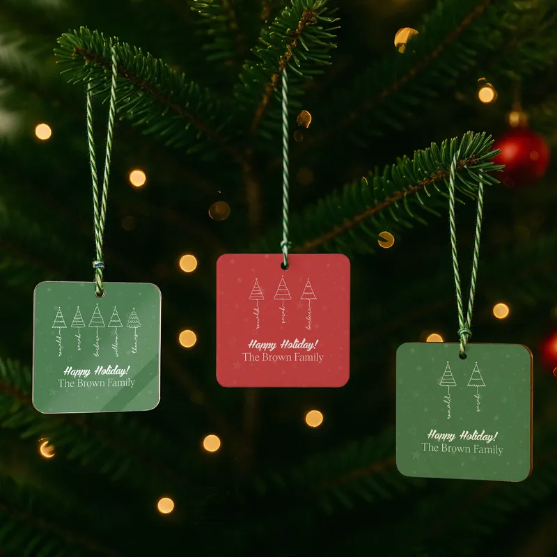 Personalized Name Christmas Tree Ornament