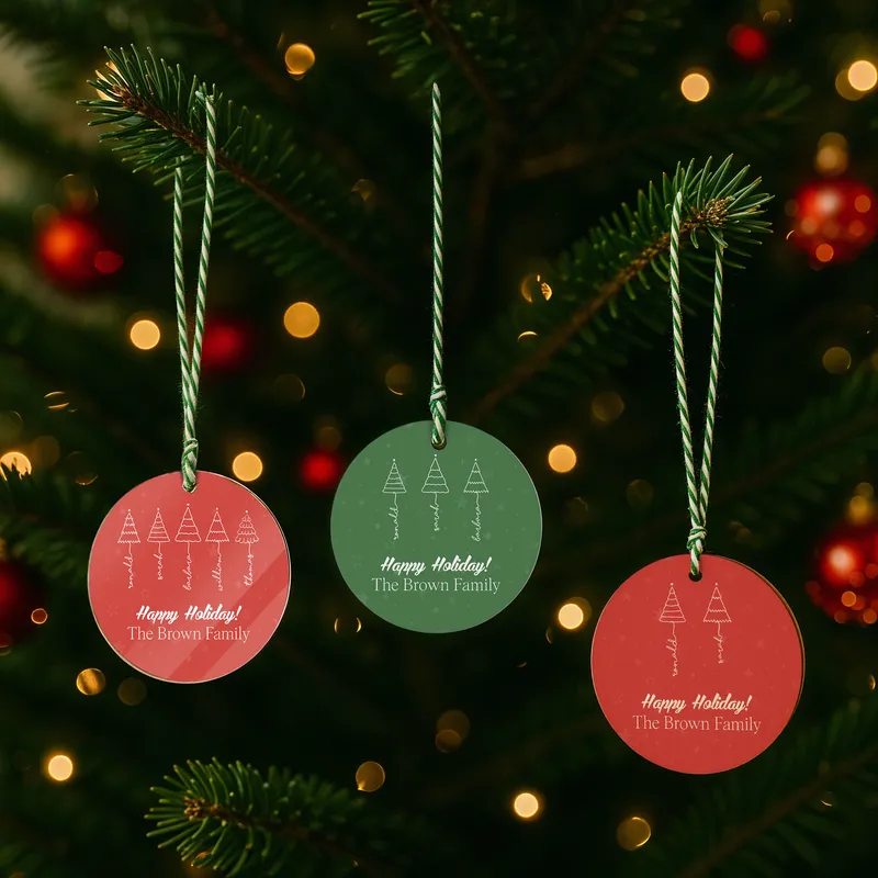 Personalized Name Christmas Tree Ornament