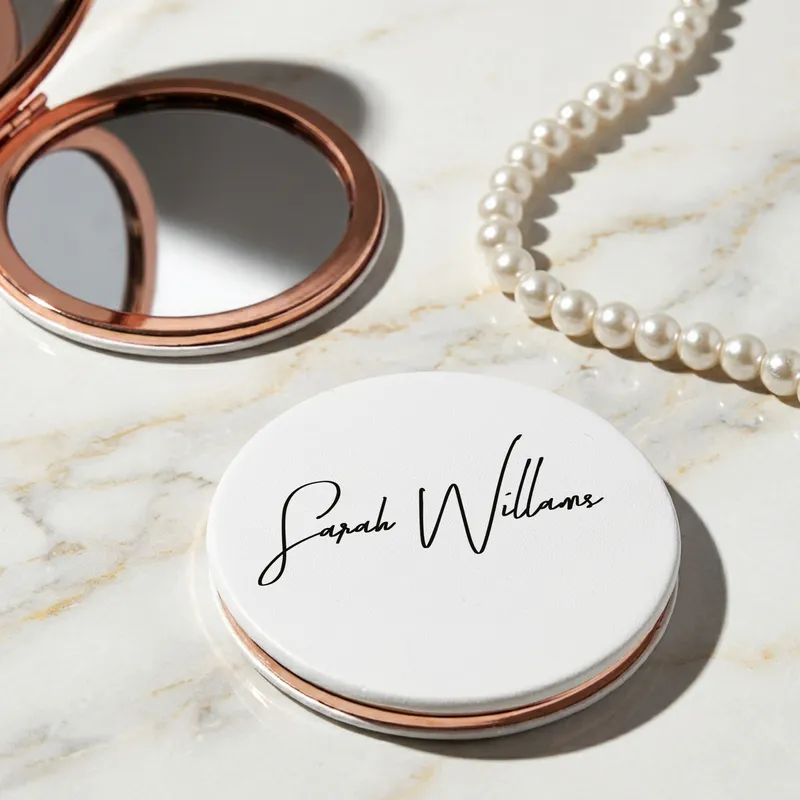 Personalized Name Compact Mirror Gift for Her