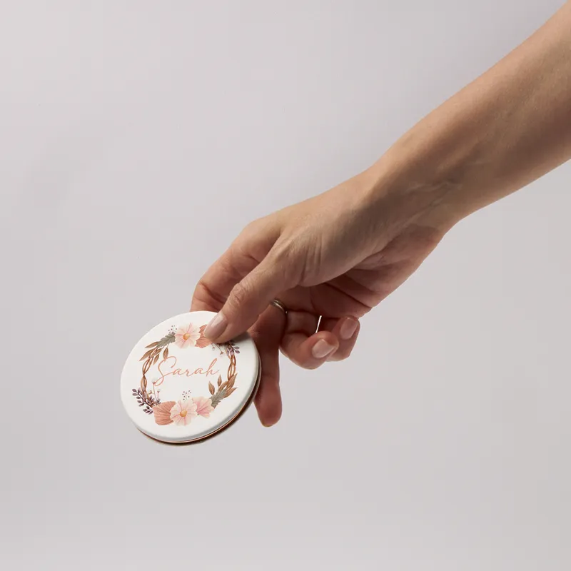 Personalized Name Compact Mirror Gift for Her