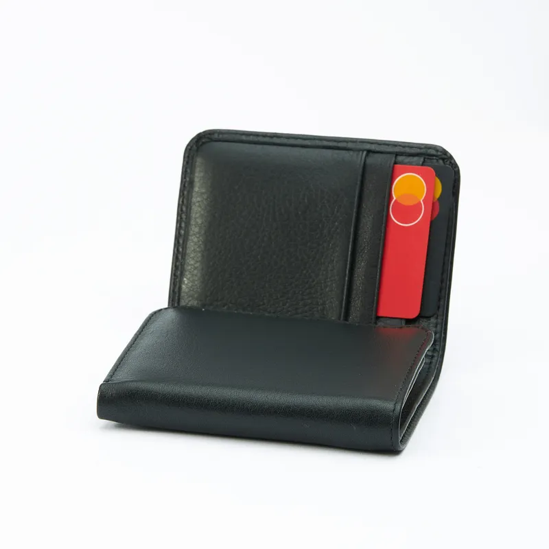 Personalized Name Initial Designed Leather Wallet Gift for Man as a Father's Day Gift