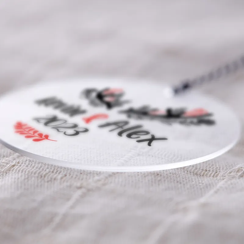 Personalised Couples Name Christmas Ornament for Adults