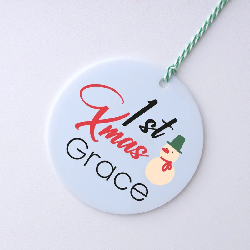 Personalised Baby's First Christmas Ornament Keepsake