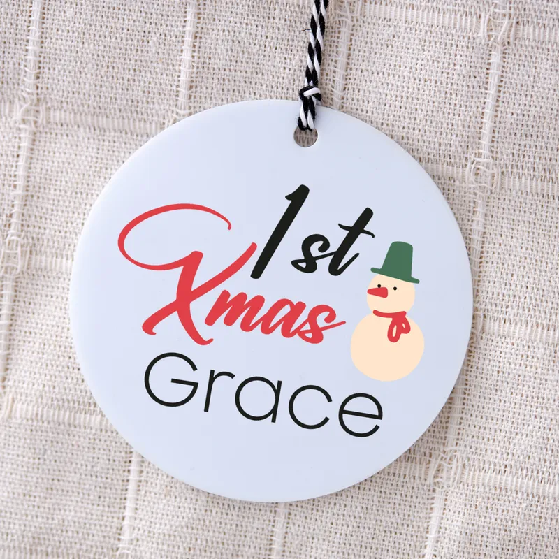 Personalised Baby's First Christmas Ornament Keepsake