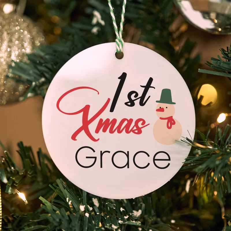 Personalised Baby's First Christmas Ornament Keepsake