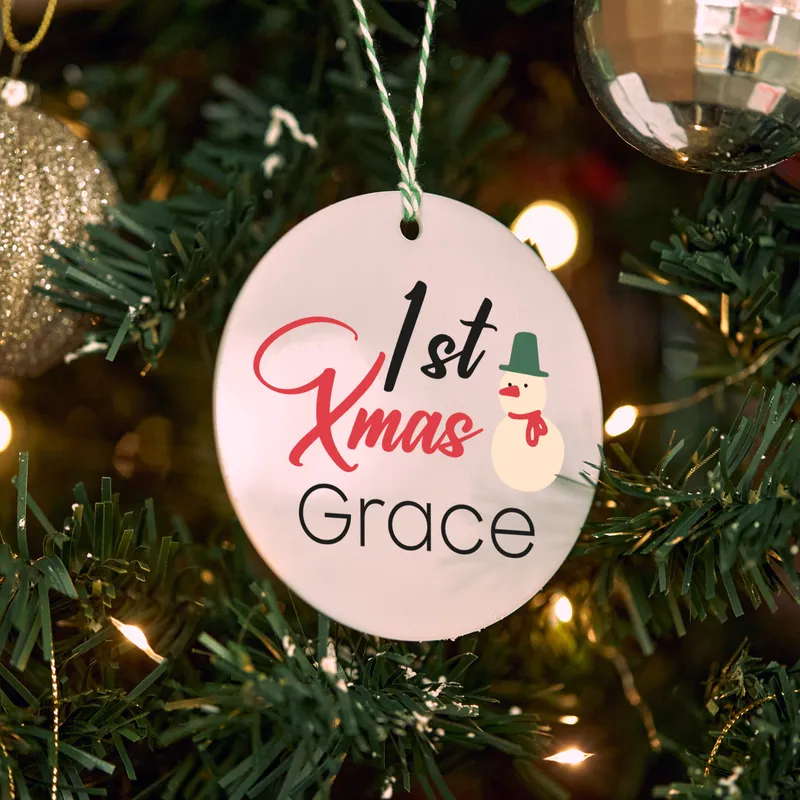 Personalised Baby's First Christmas Ornament Keepsake