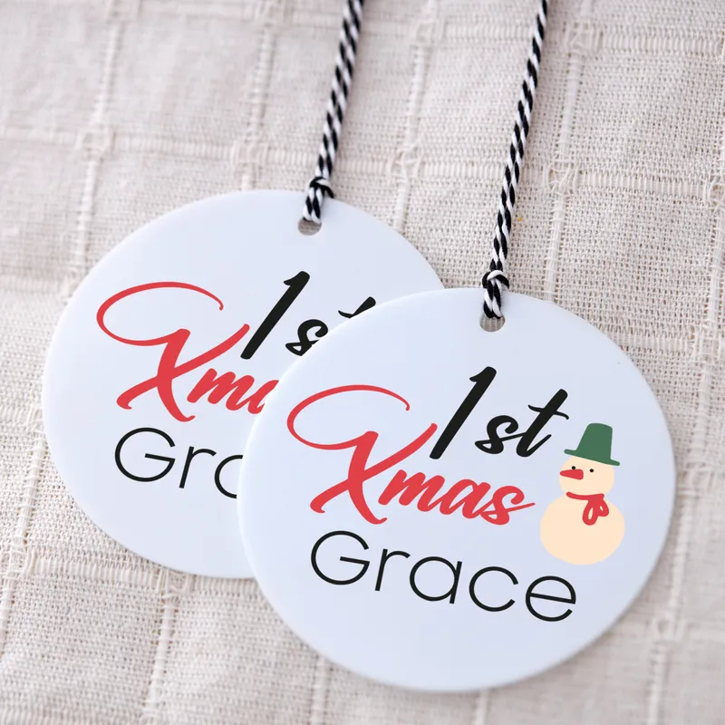 Personalised Baby's First Christmas Ornament Keepsake