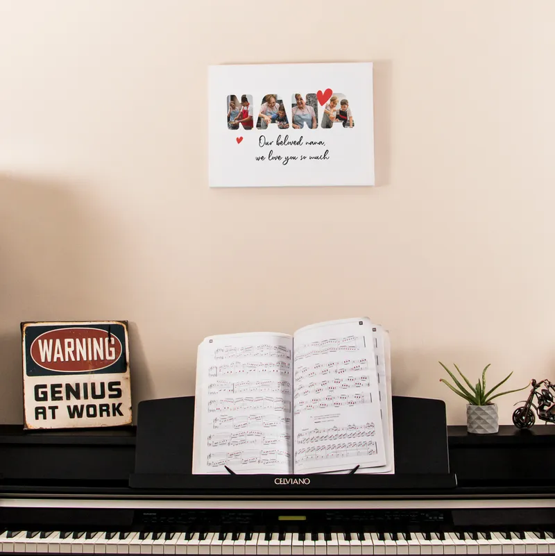 Personalised Nana Photo Canvas Wall Art 12x16