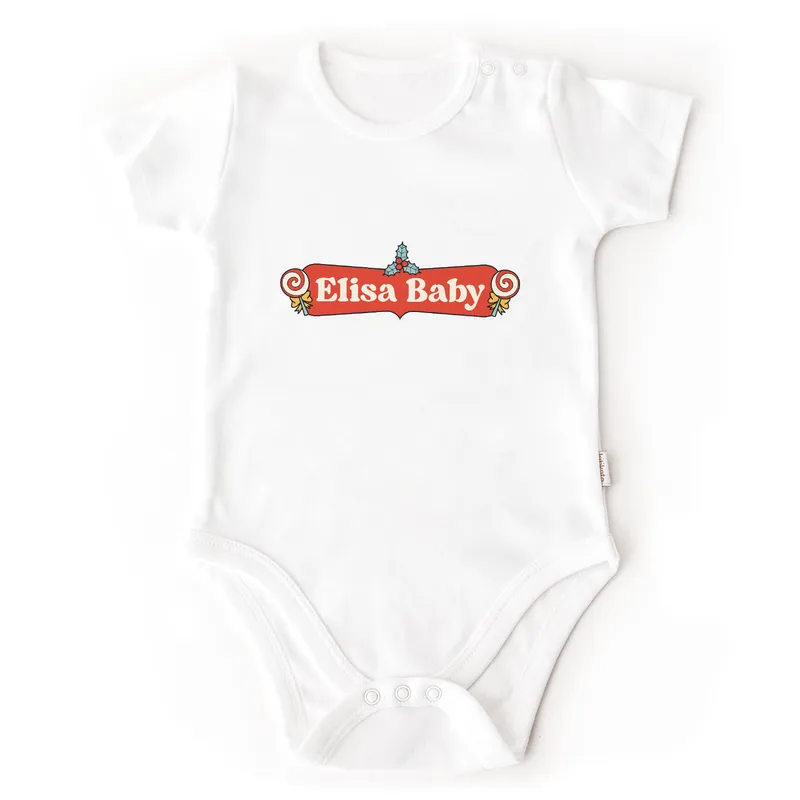 Personalized New Year Baby Onesie Keepsake