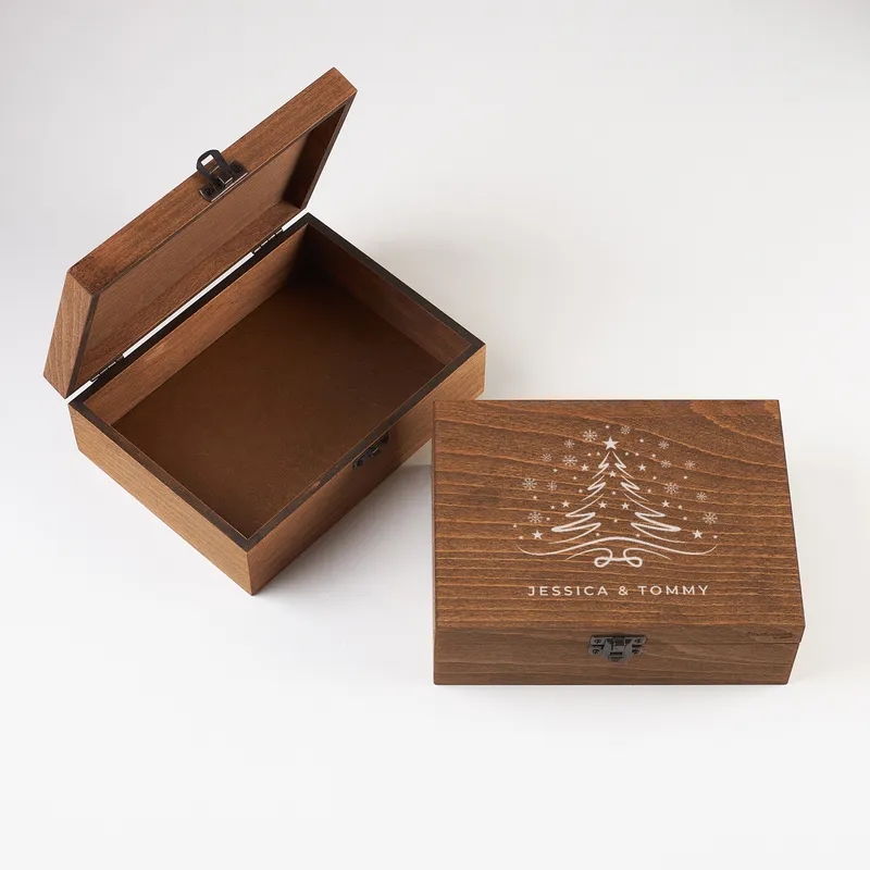 Personalized New Year Keepsake Box for Couples