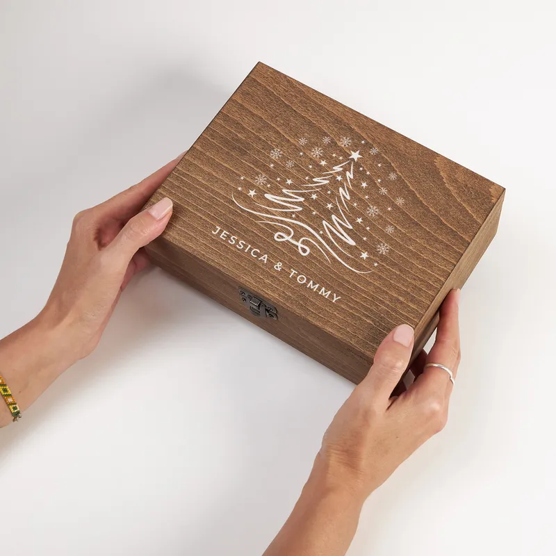 Personalized New Year Keepsake Box for Couples