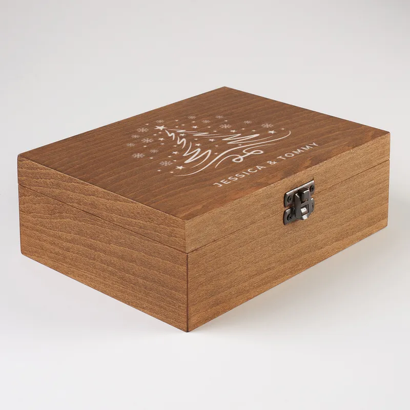 Personalized New Year Keepsake Box for Couples
