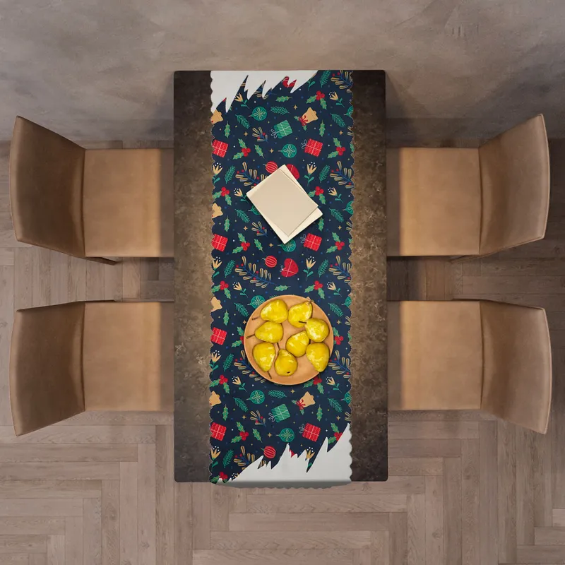 Personalized New Year Table Runner for Couples