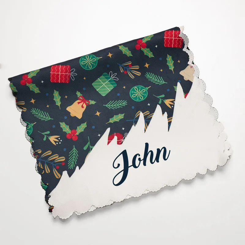 Personalized New Year Table Runner for Couples