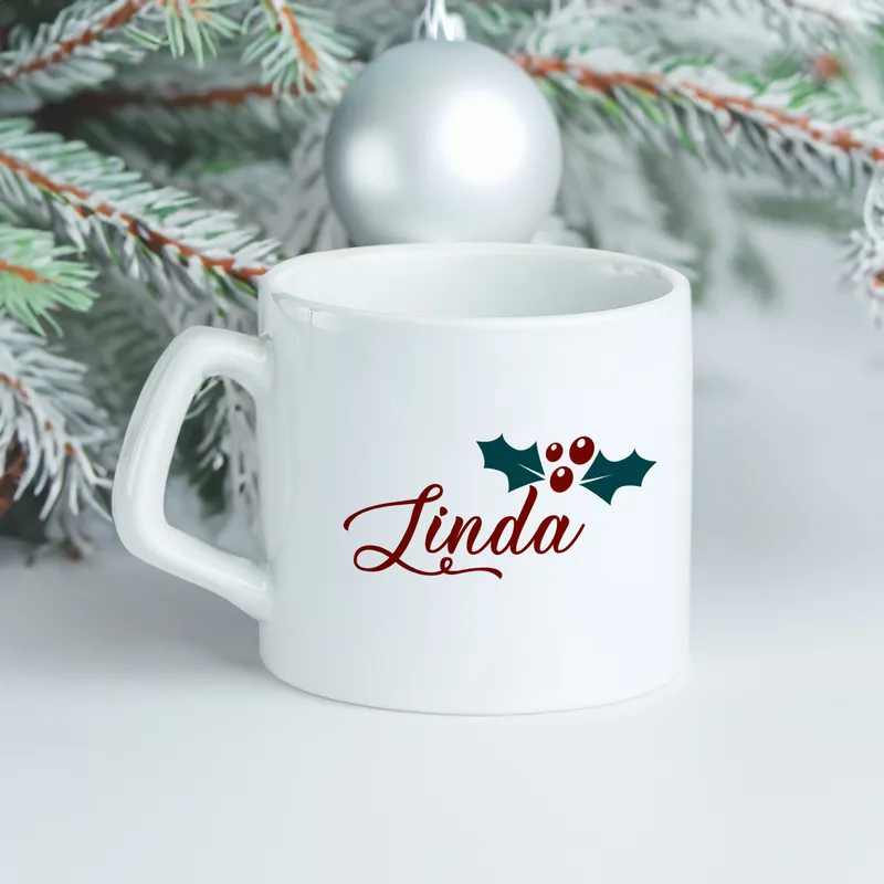 Personalized New Year's Coffee Mug with Custom Letter