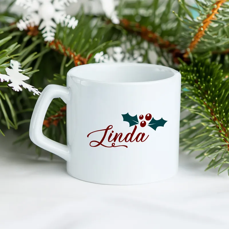 Personalized New Year's Coffee Mug with Custom Letter