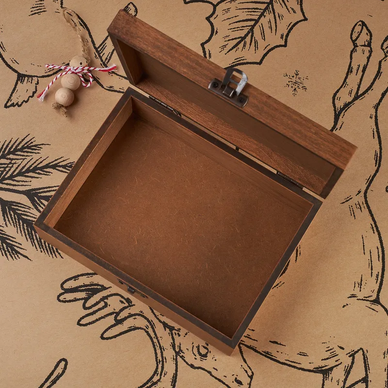 Personalized New Year's Eve Keepsake Wood Box