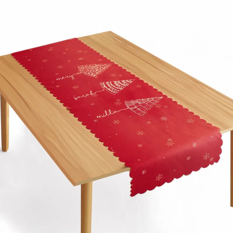 Personalized New Year's Eve Table Runner for Home Decor