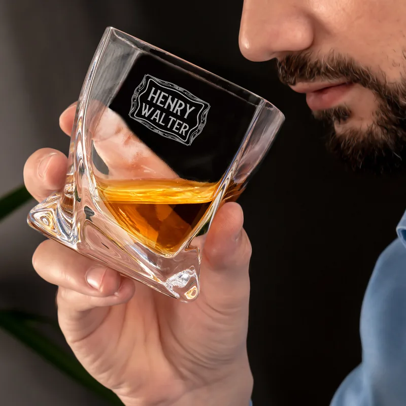 Personalized New York Whiskey Set Gifts for Him