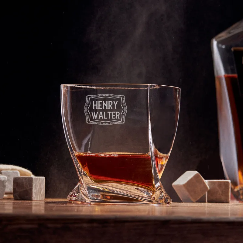 Personalized New York Whiskey Set Gifts for Him