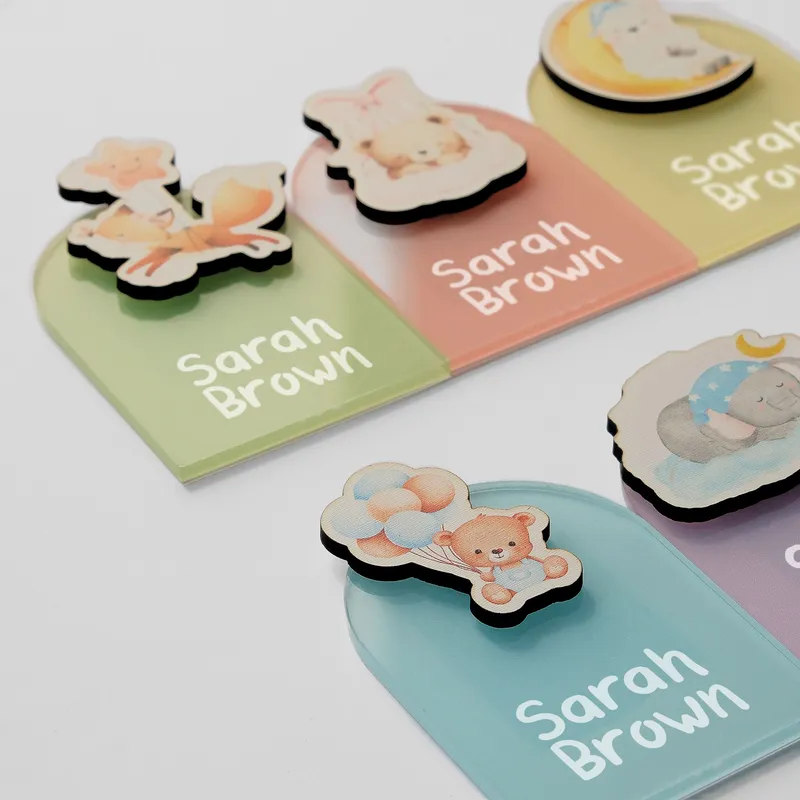 Personalized Newborn Baby Name Magnets 10 Piece Set