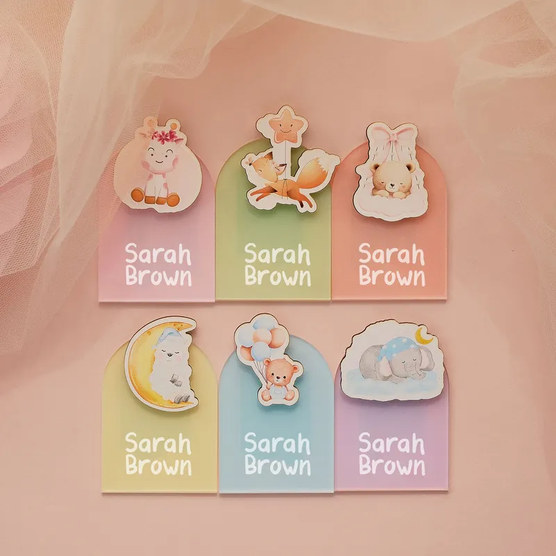 Personalized Newborn Baby Name Magnets 10 Piece Set