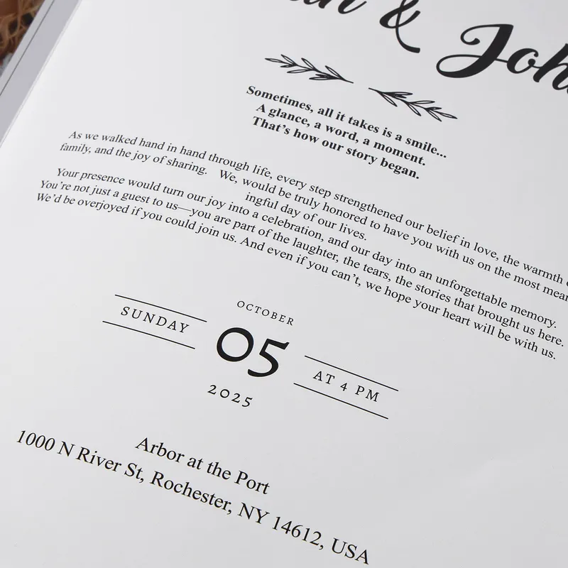 Personalised Newspaper Style Wedding Invitation