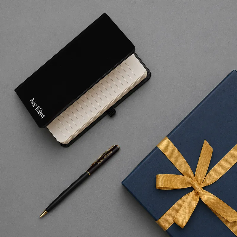 Personalised Notebook and Pen Gift Set