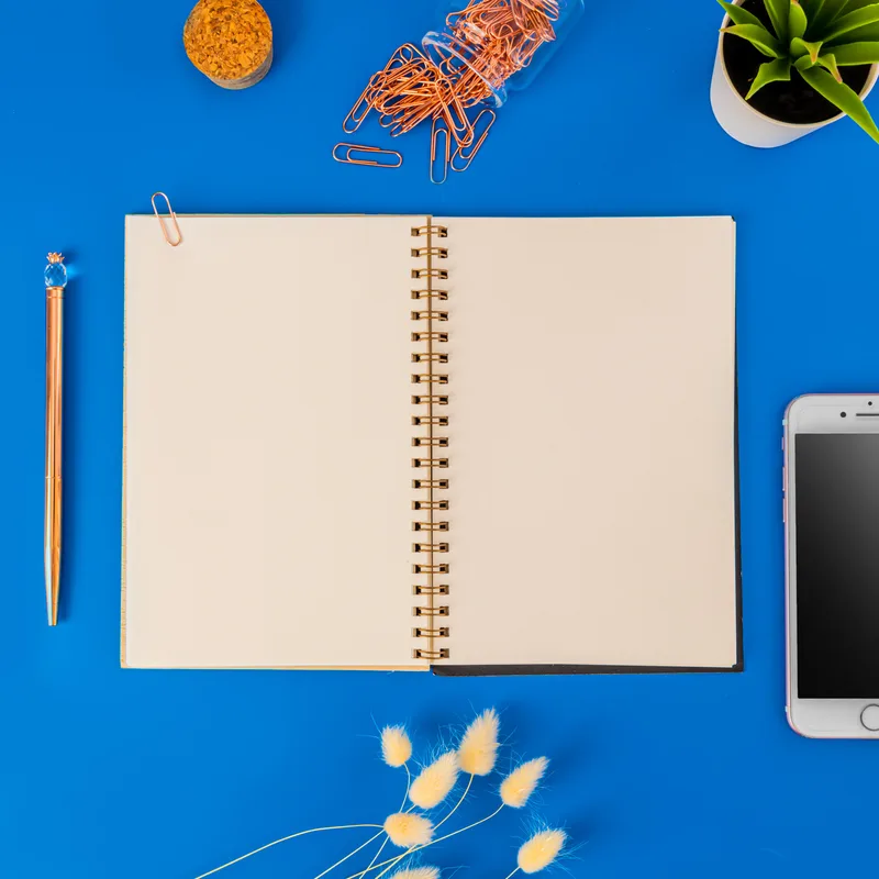 Personalized Notebook with Wooden Cover and Photos